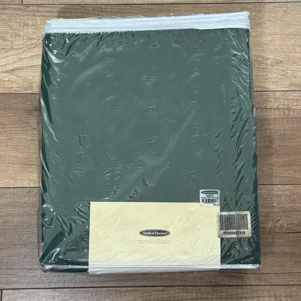 NEW Smith & Hawken Patio Table & Chair Set Cover Green 110x84 Waterproof Vented